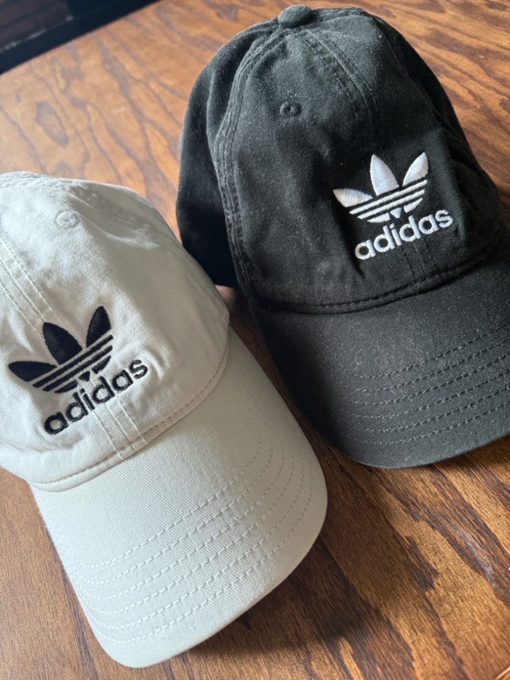adidas White Cap with Black Trefoil Logo